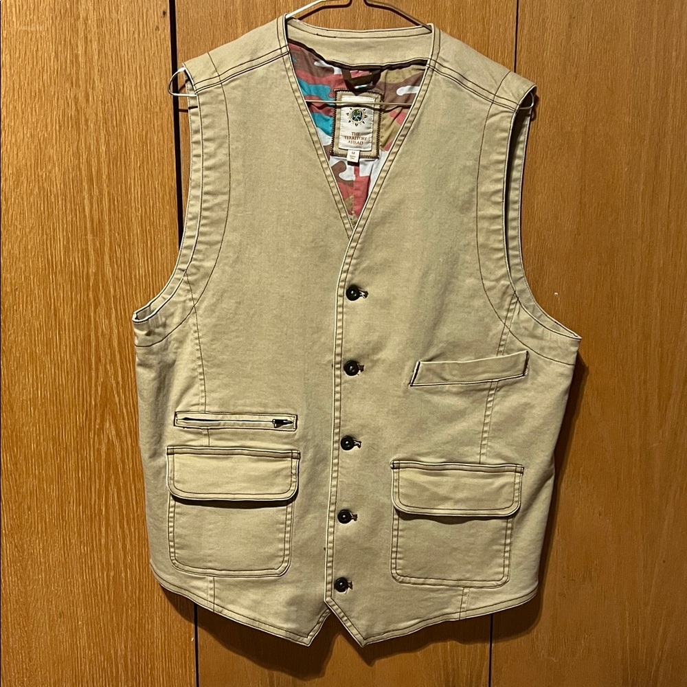EUC The Territory Ahead Elk Mountain Twill Vest Sz. Med.